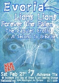 Evoria / Lions Lions / Forever the Fallen / The Capulet Erotic / A Second to Breathe on Feb 21, 2009 [874-small]