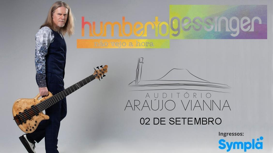 Após 20 meses, Humberto Gessinger volta aos palcos com show no Auditório  Araújo Vianna neste sábado