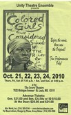 Unity Theatre Ensemble presents FOR COLORED GIRLS WHO HAVE CONSIDERED SUICIDE WHEN THE RAINBO IS ENUF on Oct 21, 2010 [374-small]