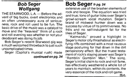 Bob Seger and The Silver Bullett Band / Wolfgang on Jul 31, 1975 [992-small]