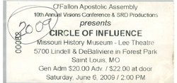  10th Annual Visions Conference & SRD Productions presents CIRCLE OF INFLUENCE on Jun 6, 2009 [382-small]