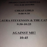 Against Me! / Cheap Girls / Laura Stevenson / Cans on Mar 21, 2014 [684-small]
