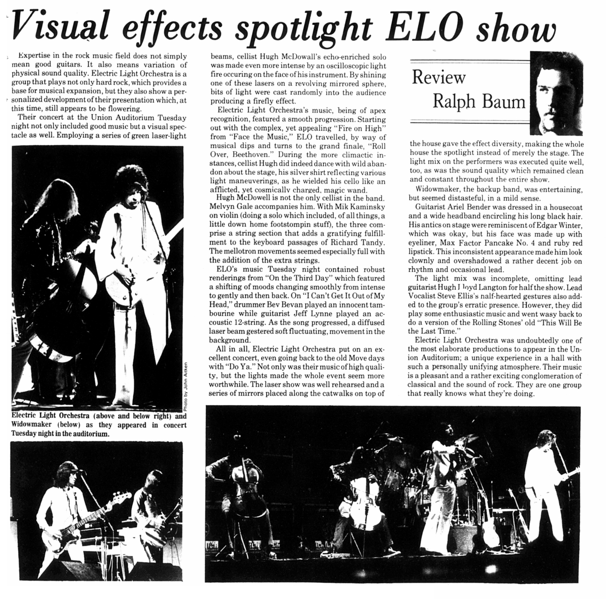 Electric Light Orchestra Concert & Tour History Concert Archives