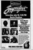 Stevie Wonder /   Quincy Jones with Patti Austin & James Ingram /   Ashford & Simpson / Kool & The Gang /  Maze with Frankie Beverly / Sister Sledge on Jul 10, 1982 [881-small]