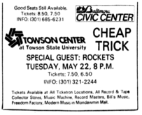 Cheap Trick / Rockets on May 22, 1979 [889-small]