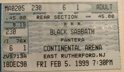 Black Sabbath / Pantera on Feb 5, 1999 [966-small]
