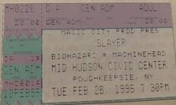 Slayer / Machine Head / Biohazard on Feb 28, 1995 [974-small]