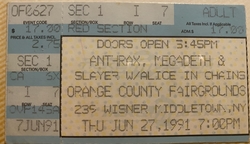 Megadeth / Slayer / Anthrax / Alice In Chains on Jun 27, 1991 [976-small]