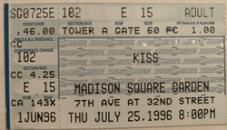 KISS / D-Generation on Jul 25, 1996 [981-small]