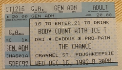 Body Count / D.R.I / Exodus / Pro-Pain on Dec 16, 1992 [051-small]