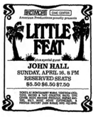 Little Feat / John Hall on Apr 16, 1978 [172-small]