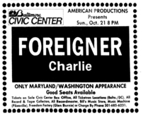 Foreigner / Charlie on Oct 21, 1979 [243-small]