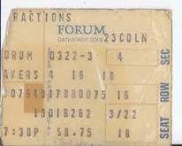 Ticket Stub, Rainbow / Pat Travers / 4 0ut of 5 Doctors on Mar 22, 1981 [989-small]