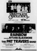 EVENT ADVERT, SANTANA / Ronnie Montrose / Jet on Mar 14, 1981 [990-small]