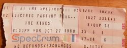 The Kinks / The A's on Oct 27, 1980 [375-small]