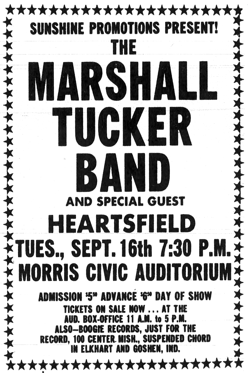 Concert History of Morris Civic Auditorium South Bend, Indiana, United
