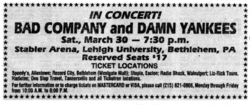 Bad Company / Damn Yankees on Mar 30, 1991 [712-small]