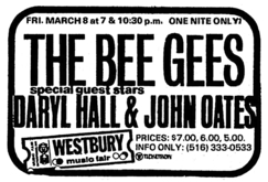 The Bee Gees / Hall & Oates on Mar 8, 1974 [153-small]