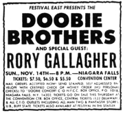 Doobie Brothers / Rory Gallagher on Nov 14, 1976 [623-small]