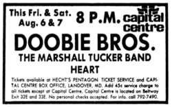 Doobie Brothers / The Marshall Tucker Band / Heart on Aug 6, 1976 [635-small]