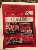 Radiohead / Kid Koala on Oct 15, 2003 [811-small]