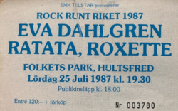Ratata / Eva Dahlgren / Roxette / Orup on Jul 25, 1987 [864-small]
