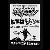 Tapioca / Brutalize / No Klasse / Chaos disorder and panic on Mar 19, 2022 [908-small]