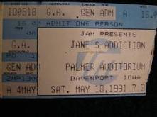Jane's Addiction / Chickasaw Mudd Puppies on May 18, 1991 [429-small]