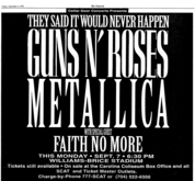 Guns N' Roses / Metallica / Faith No More on Sep 7, 1992 [154-small]