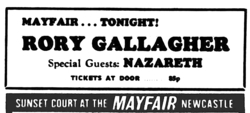 Rory Gallagher / Nazareth on Jan 7, 1972 [558-small]