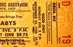 The Babys / Off Broadway on Nov 24, 1980 [657-small]