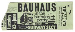 Bauhaus / Subway sect / The Birthday Party on Jun 23, 1981 [421-small]