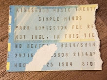 Simple Minds / Tenants on Jul 25, 1984 [637-small]