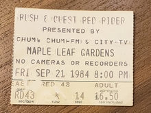 Rush / Red Rider on Sep 21, 1984 [640-small]