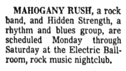 Mahogany Rush / Hidden Strengh on Jan 27, 1975 [262-small]