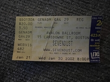 Sevendust / Gravity Kills / Flaw on Jan 30, 2002 [826-small]