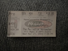Glassjaw / Sparta / Dredg / Hot Water Music on Mar 19, 2003 [880-small]