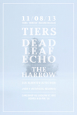 Tiers / Dead Leaf Echo / The Harrow on Nov 8, 2013 [992-small]