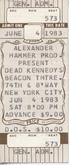 Dead Kennedys / MDC / False Prophets / Bad Posture / No Thanks on Jun 4, 1983 [382-small]