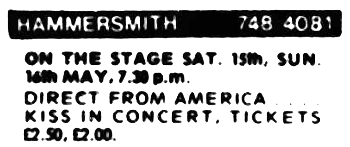 Concert History of Hammersmith Odeon London, England, United Kingdom