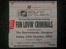 Fun Lovin' Criminals on Oct 25, 2002 [267-small]