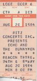 Echo & the Bunnymen / Billy Bragg / The Fleshtones on Aug 20, 1984 [424-small]
