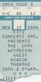 The Cure / Certain General on Nov 17, 1984 [483-small]