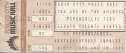 The Psychedelic Furs / The Bangles on Nov 19, 1984 [516-small]