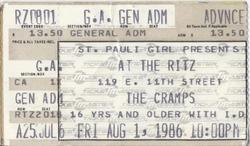 The Cramps / Screaming Blue Messiahs on Jul 31, 1986 [704-small]