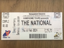 The National on Feb 6, 2014 [872-small]