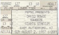 David Bowie / Squeeze / Lisa Lisa and Cult Jam on Aug 2, 1987 [759-small]