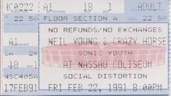 Neil Young & Crazy Horse / Sonic Youth / Social Distortion on Feb 22, 1991 [803-small]
