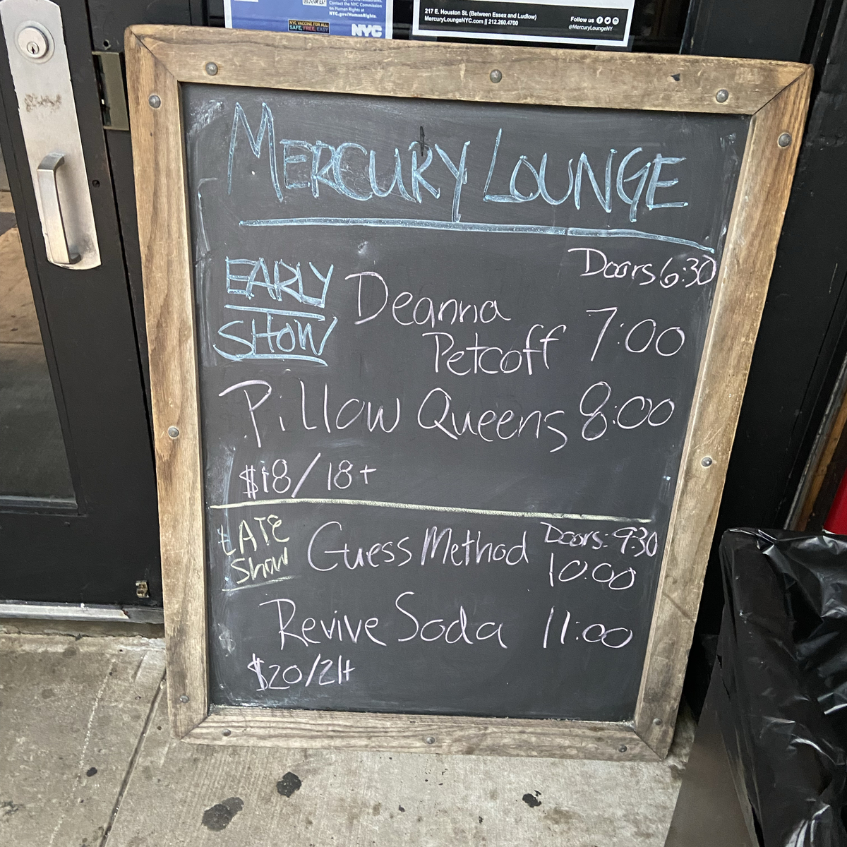 Apr 14, 2022 Pillow Queens / Deanna Petcoff at Mercury Lounge New York