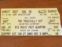 The Tragically Hip / The Sam Roberts Band / Arkells on Jun 27, 2009 [334-small]
